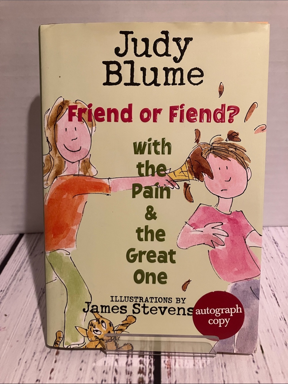 SIGNED by Judy Blume - Friend or Fiend? With the Pain & the Great One
